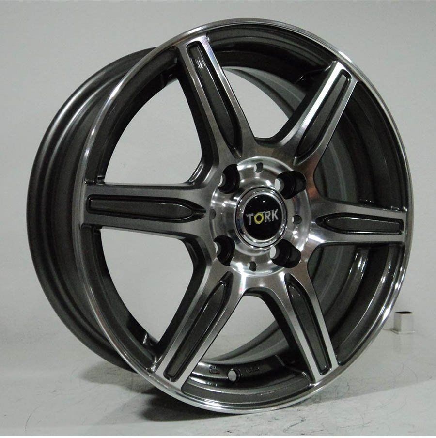 Megatork TORK 4155 5.5x14inç 4x100 et40 73.1 Silver Machined Çelik Jant