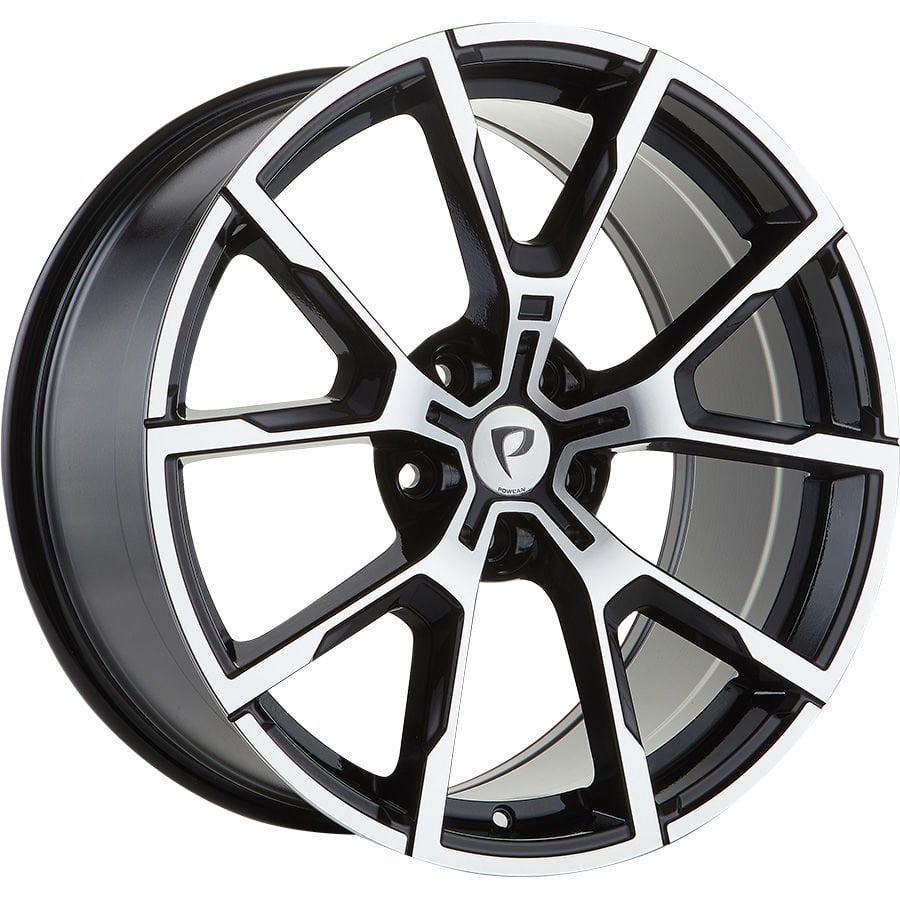 BK 5601 8X19 inç 5X112 ET25 66.56 BLACK MACHINED XL ÇELİK JANT