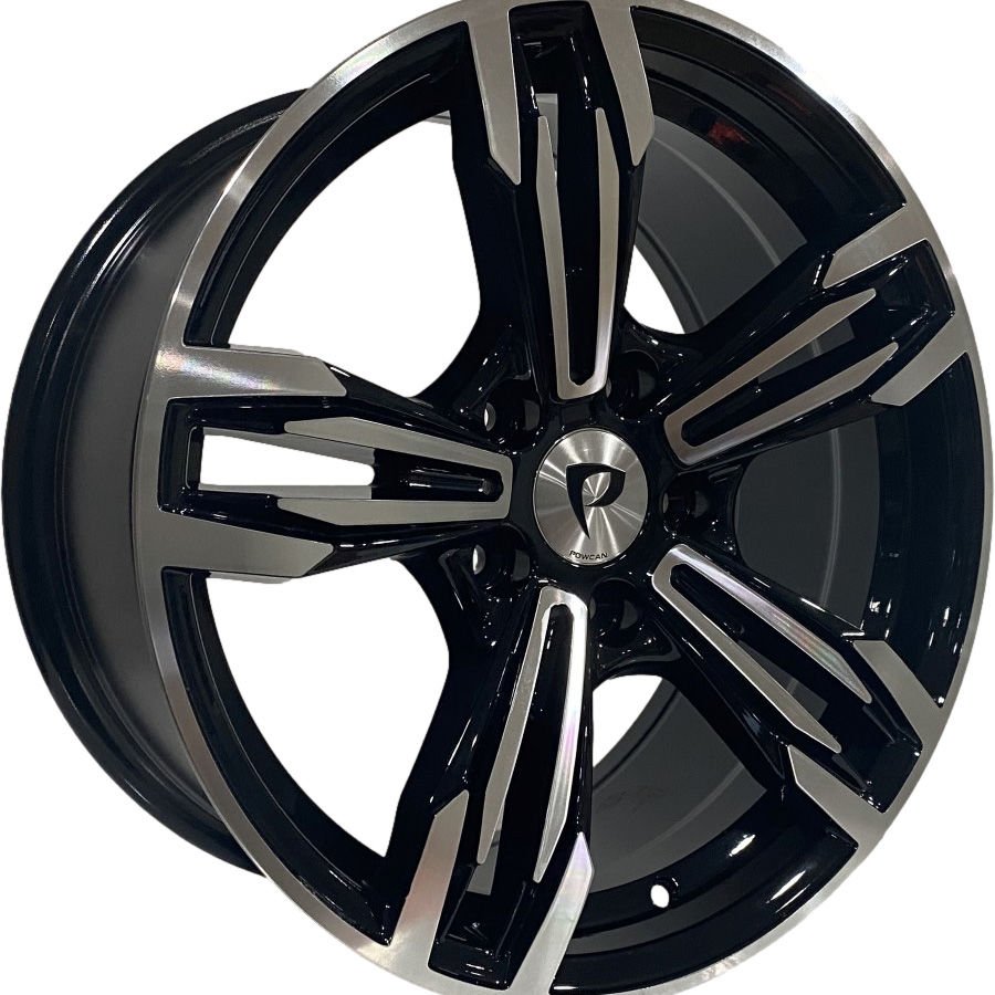 BK 5730 9.5X18İNÇ 5X120 ET37 72.56 BLACK MACHINED XL ÇELİK JANT