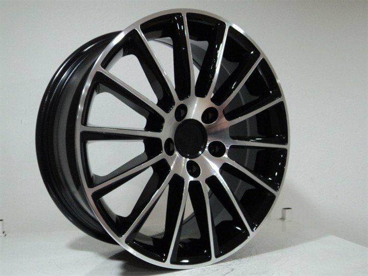 DY 138 8x18inç 5x112 et45 66.6 BLACK Machined Çelik Jant
