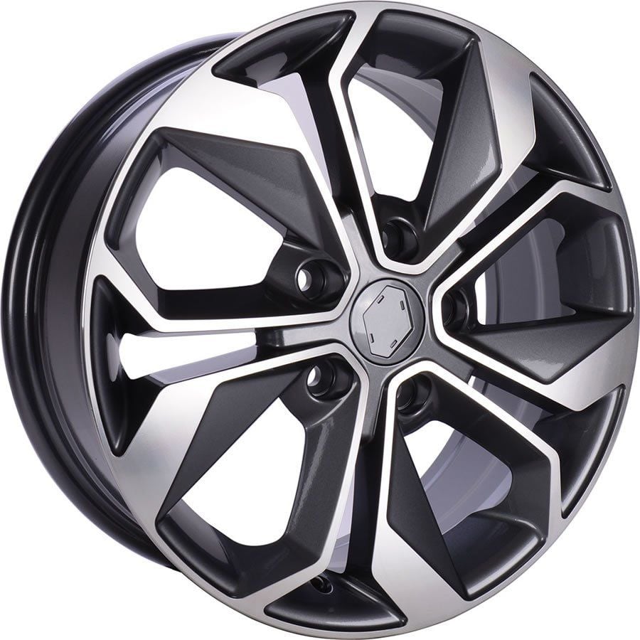 BK 5168 7.5x18inç 5x114.3 et45 66.1 GUN Machined Çelik Jant