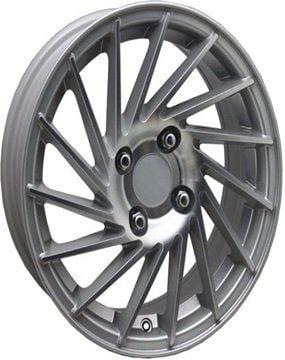 Kormetal KM DY 045 6x14inç 4x108 et34 67.1 Silver Machined Çelik Jant