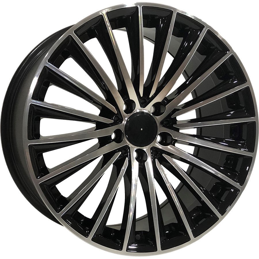 DY 988 8X18İNÇ 5X112 ET40 66.6 BLACK MACHINED XL ÇELİK JANT