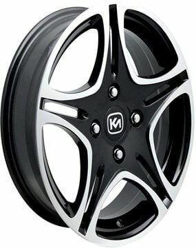 Kormetal KM 145 6.5x15inç 4x100 et35 67.1 Black Machined Çelik Jant