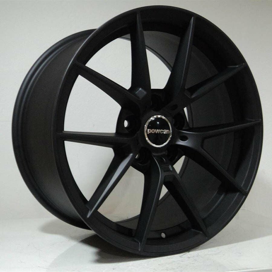BK 5282 9.5x18inç 5x120 et40 72.56 MAT BLACK Machined RED Çelik Jant