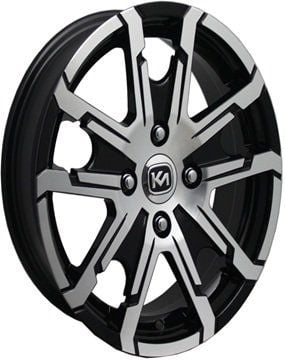 Kormetal KM 155 6.5x15inç 4x100 et35 67.1 Black Machined Çelik Jant