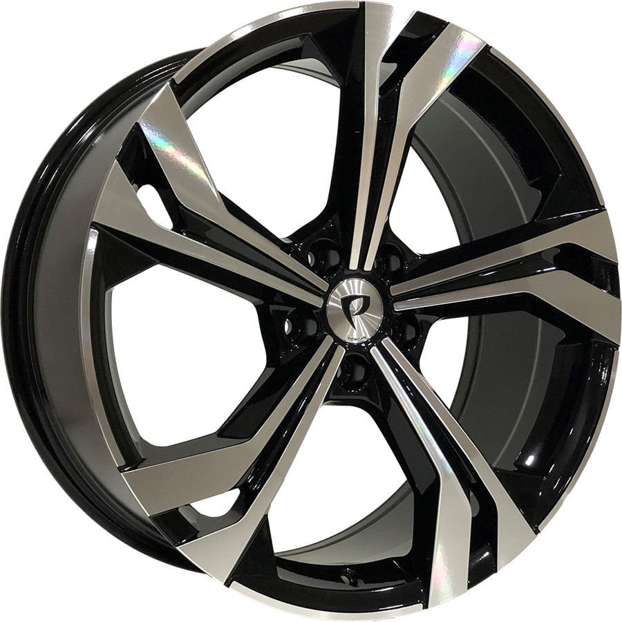 BK 5873 8.5X20 inç 5X112 ET35 66.45 BLACK MACHINED XL ÇELİK JANT