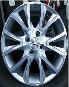 CMS 832 6.5x15inç 4x100 Sılver Diamond Çelik Jant
