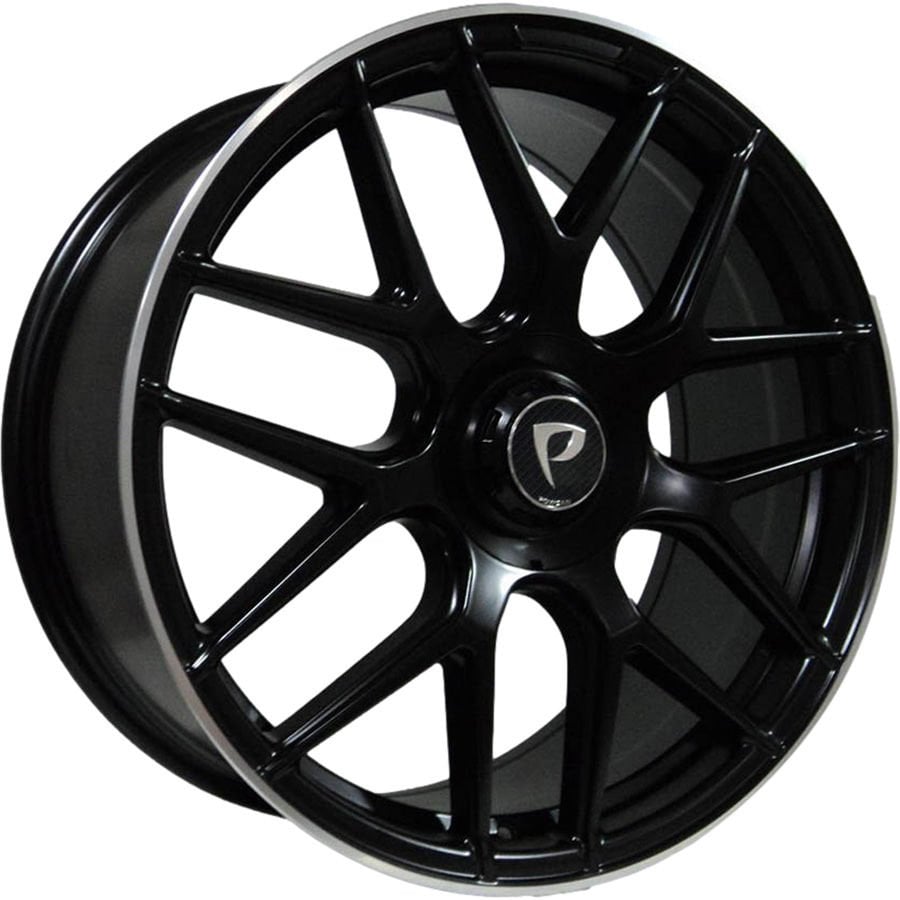 BK 5318 9.5X21İNÇ 5X112 ET45 66.56 MAT BLACK LIP MACHINED XL ÇELİK JANT