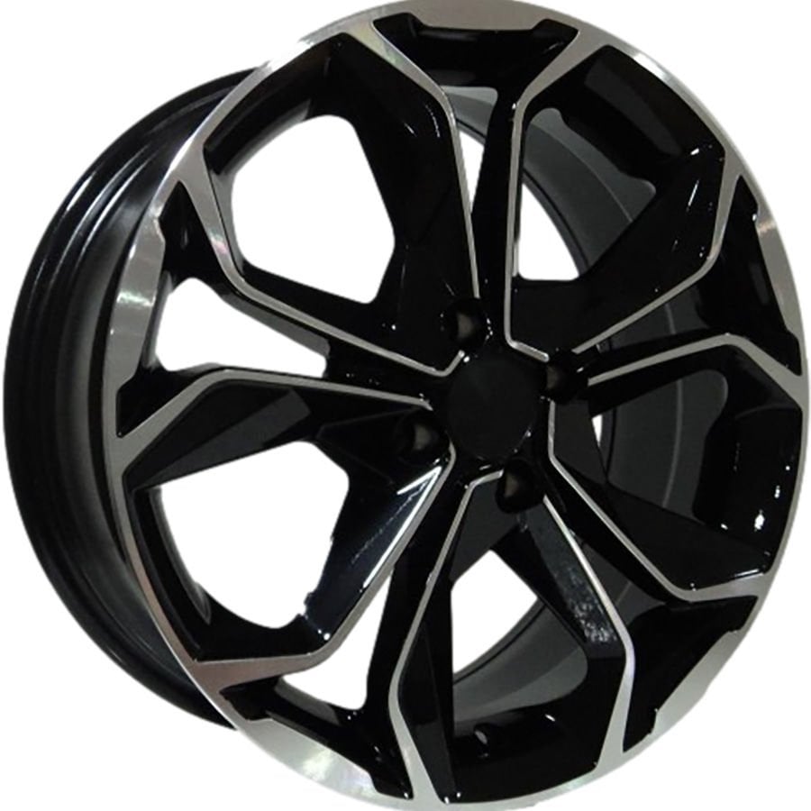 DY-176 6.5x16inç 4x100 et35 60.1 black Machined REPLİKA Çelik Jant