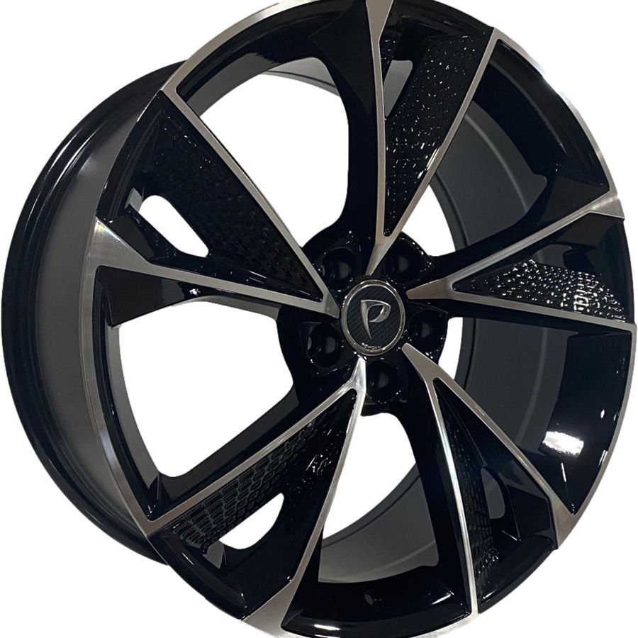 BK 5749 9.5X21İNÇ 5X112 ET30 66.45 BLACK MACHINED XL ÇELİK JANT