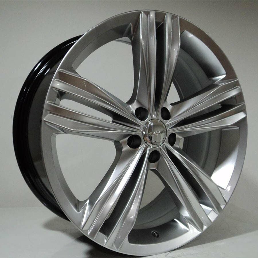 BK 5293 8.5x19inç 5x112 et45 57.1 HYPER SILVER Machined Çelik Jant