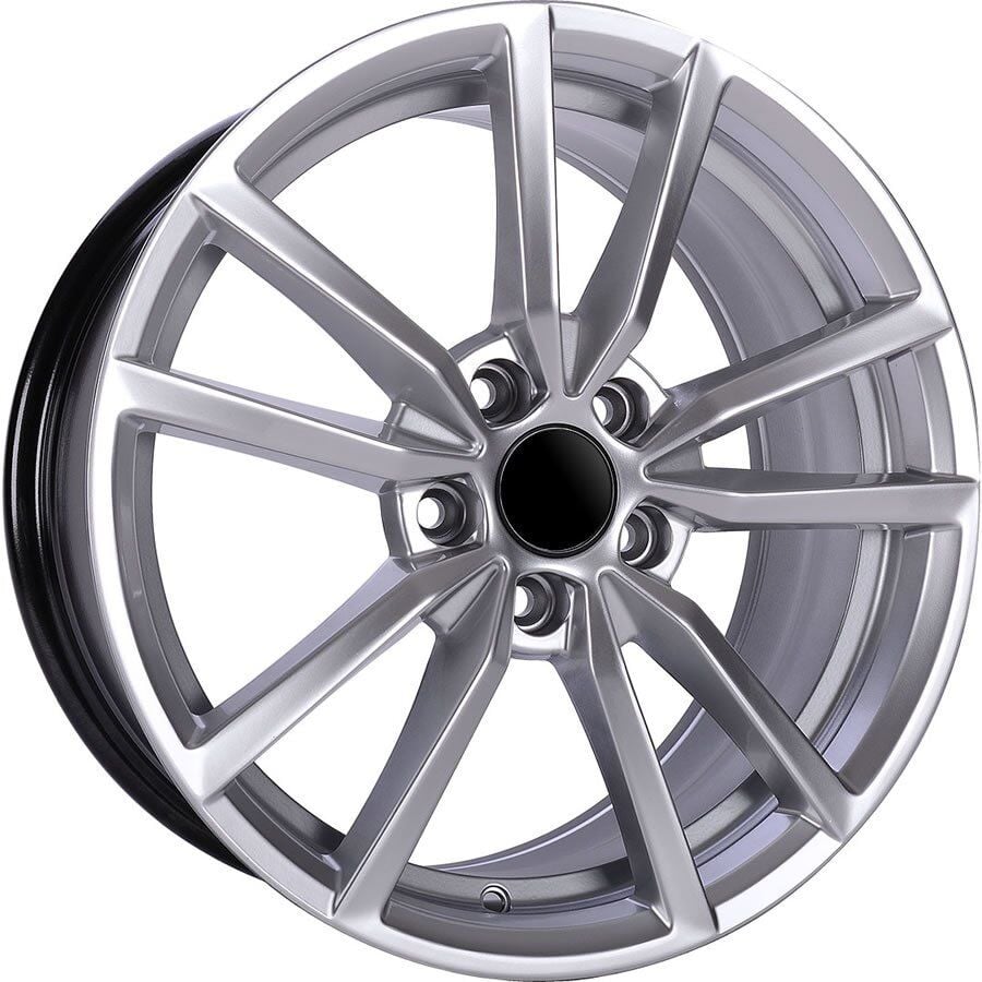 BK 864 8x19inç 5x112 et45 57.1 HYPER SILVER Machined Çelik Jant
