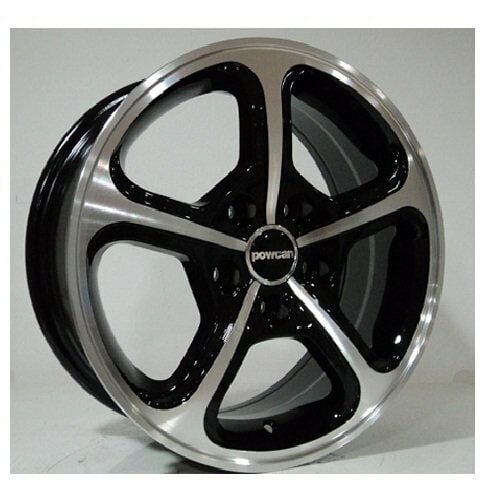 Powcan BK 450 6.5X15inç 5x108 Black Machıned Çelik Jant
