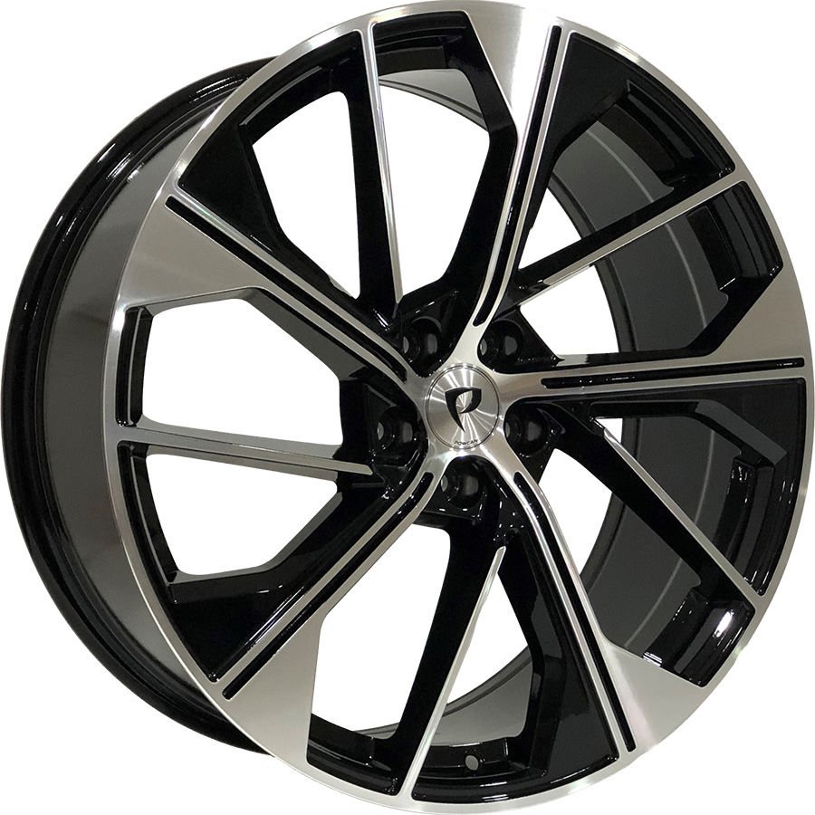 BK 5907 8.5X21İNÇ 5X112 ET30 66.45 BLACK MACHINED XL ÇELİK JANT