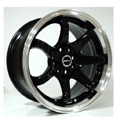 Powcan BK 745 7X15inç 4x100/108 Black Machıned Çelik Jant