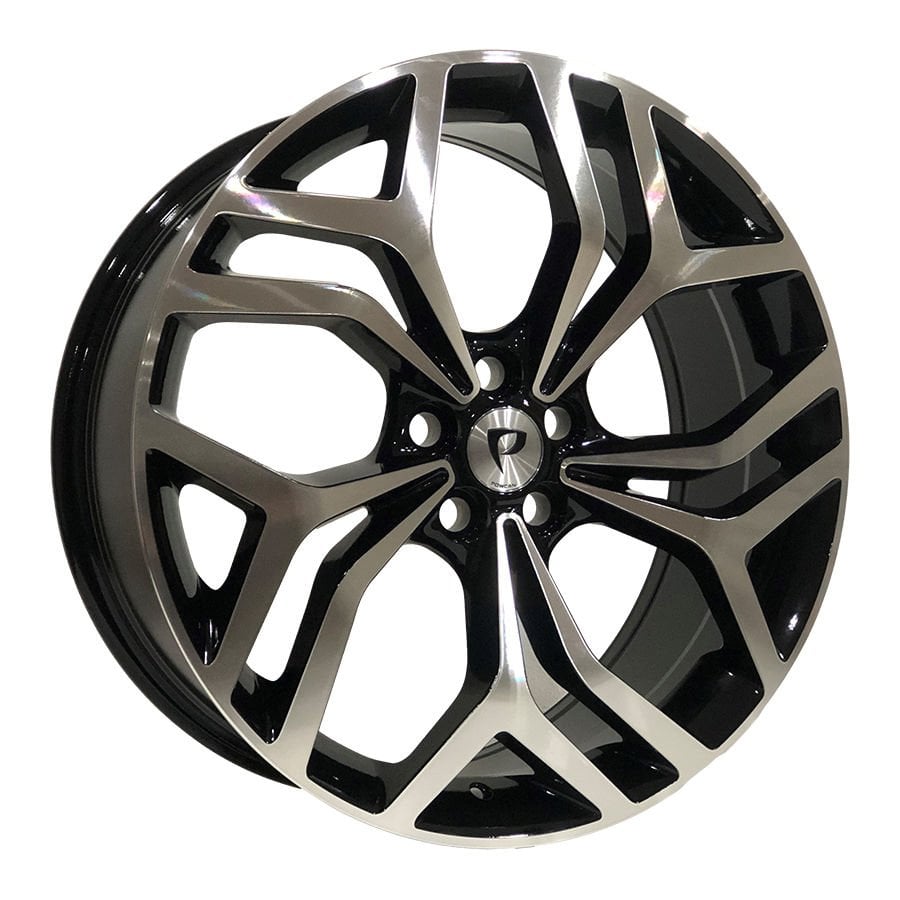 BK 5816 8X20İNÇ 5X108 ET45 63.4 BLACK MACHINED XL ÇELİK JANT