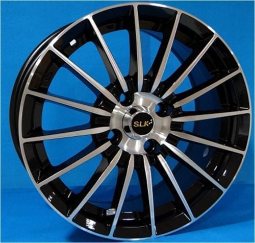 Slk SLK 2804 6.5x15inç 4x100 Black Machined Çelik Jant