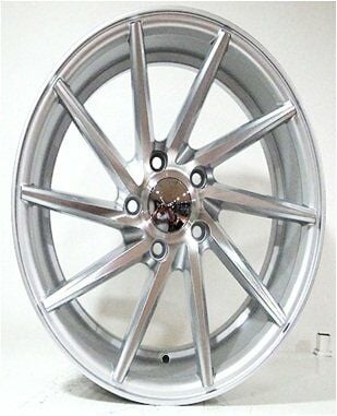 Powcan BK 885A 7x15inç 5x100 Silver Machined Çelik Jant