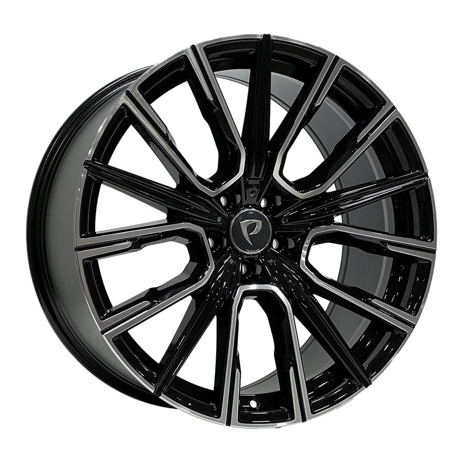 BK 5836 10X20İNÇ 5X112 ET40 66.6 BLACK MACHINED XL ÇELİK JANT