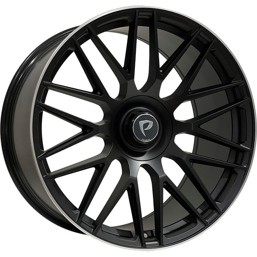 BKY 0207 11X21İNÇ 5X112 ET40 66.56 MAT BLACK LIP MACHINED ÇELİK JANT
