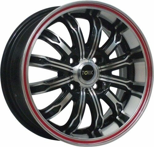 Megatork TORK 600 6.5x15inç 4x100 BLACK MACHINED RED