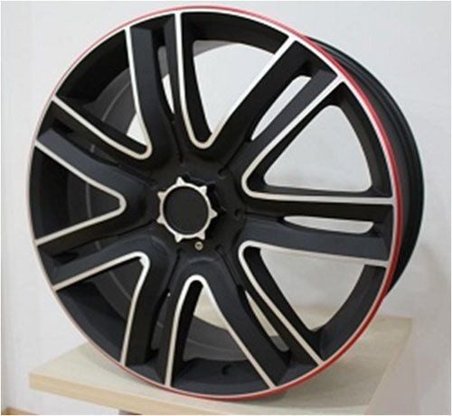 Powcan BK 207 8x20inç 5x120 Mat Black Red Range Rover Replika Çelik Jant