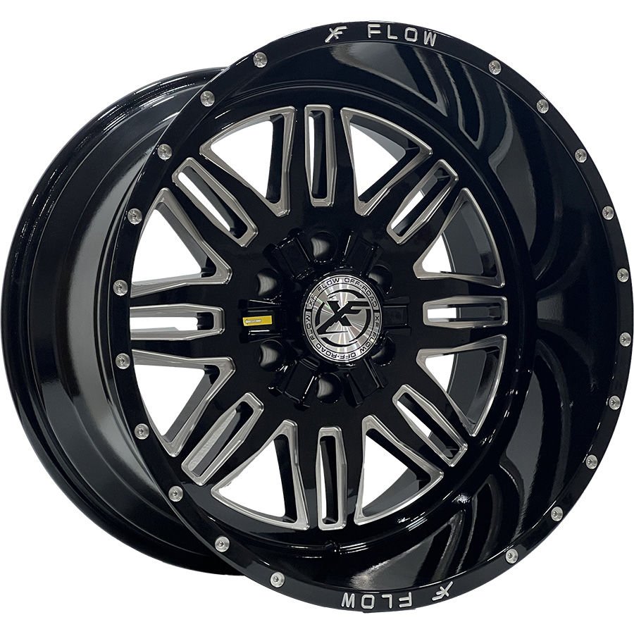PRT DX8430 12X22İNÇ 6X139.7 ET-44 110 BLACK MILLED WINDOW ÇELİK JANT