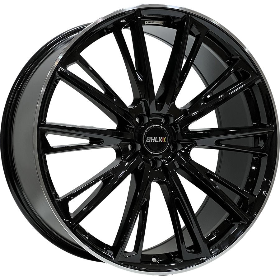 SLK 8166 9.5X22İNÇ 5X108 ET45 73.1 BLACK LIP MACHINED ÇELİK JANT
