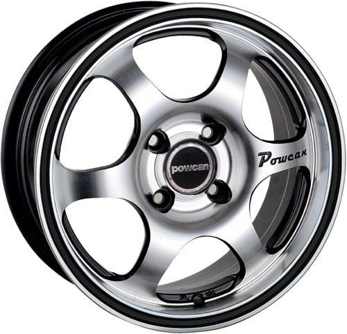 Powcan BK 150 6x14inç 4x100/114.3 BLACK MACHINED BLACK