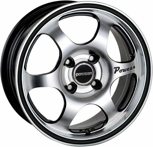 Powcan BK 150 6.5x15inç 4x108 BLACK MACHINED BLACK