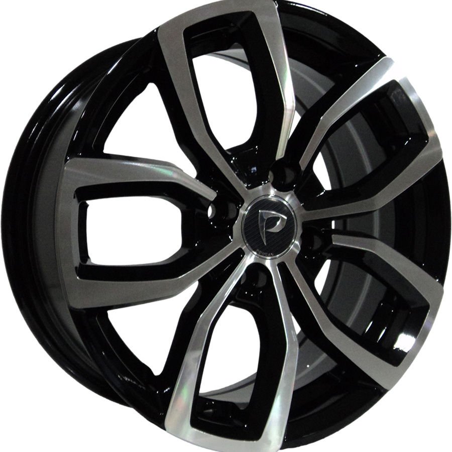 BK 5711 6.5X15İNÇ 4X100 ET38 60.1 BLACK MACHINED XL ÇELİK JANT