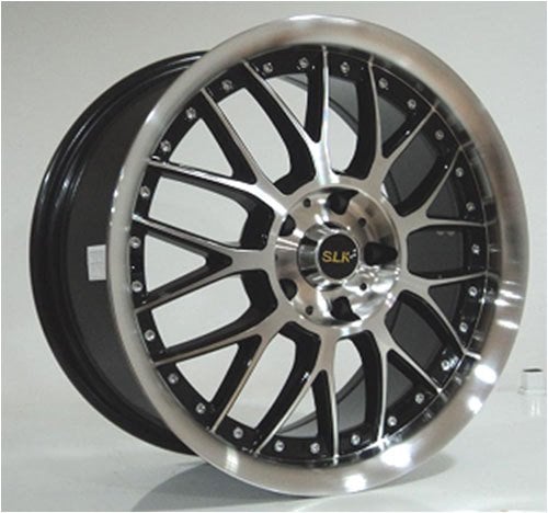 Slk SLK 9015 6.5x15inç 4x100 Black Machined Çelik Jant