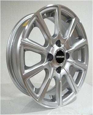 Powcan BK 364 6x14inç 4x100 SILVER MACHINED