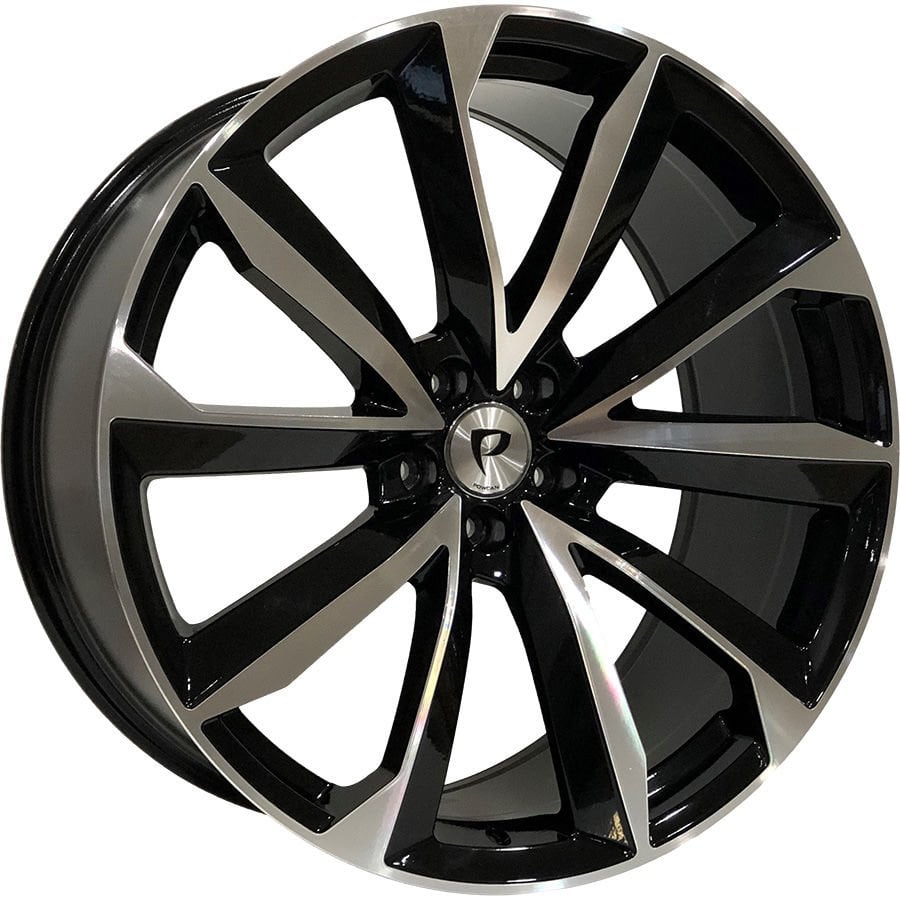 BK 5815 10X22İNÇ 5X112 ET25 66.45 BLACK MACHINED XL ÇELİK JANT