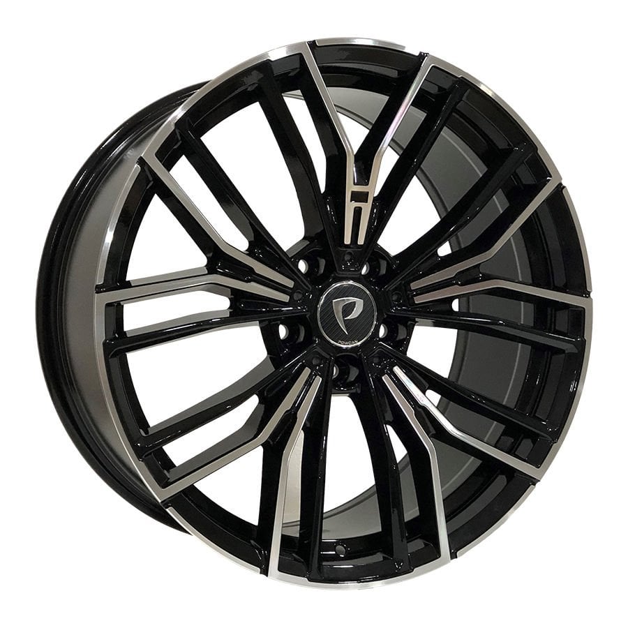 BK 5964 9X20İNÇ 5X112 ET40 66.6 BLACK MACHINED XL ÇELİK JANT