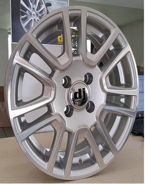 Dj DJ 562 6.5x15inç 5x100 et38 57.1 Sılver + Gun Diamond Çelik Jant