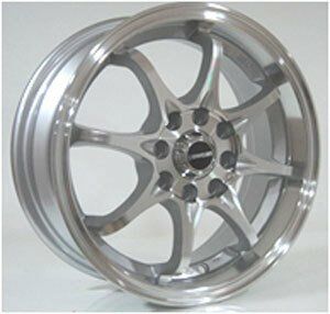 Powcan BK 578 5.5x14inç 4x100/108 Silver Machined Çelik Jant