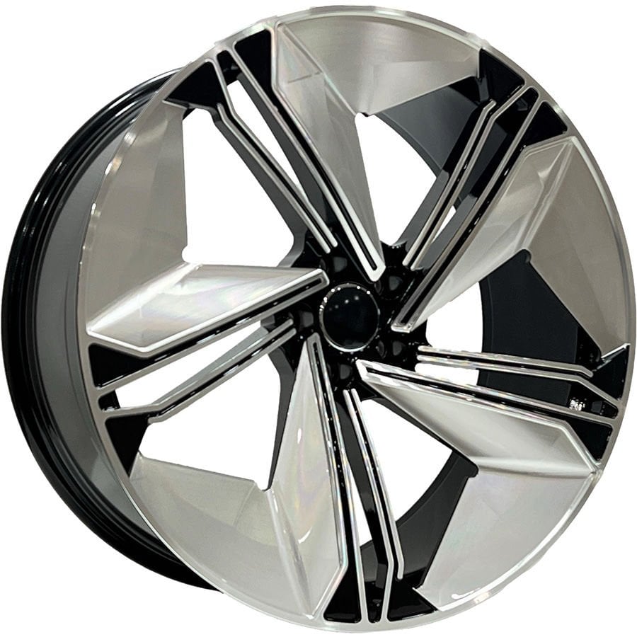FRM FAD 23 10X22İNÇ 5X112 ET20 66.5 BLACK+MILLING FACE XL ÇELİK JANT