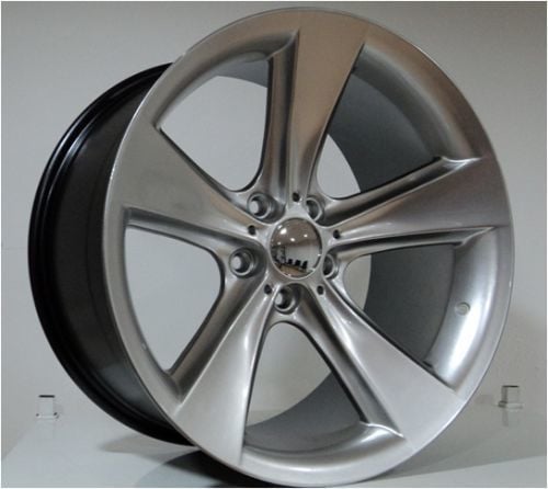 Powcan BK 086 9.5x18inç 5x120 Hyper Silver Replika KARPUZ Çelik Jant