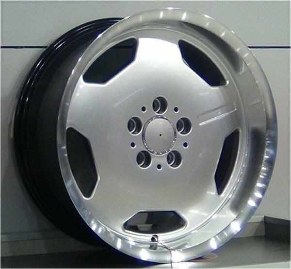 Powcan BK 632 8x16inç 5x112 Hyper Silver Machined Replika Çelik Jant