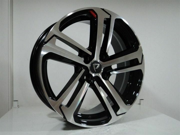 Powcan BK 5447 6.5x17inç 4x108 et20 65.1 BLACK MACHINED Çelik Jant