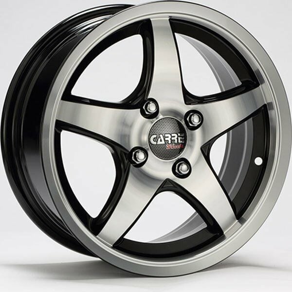 Carre CAR 516 6.5X15inç 5x112 Black Diamond Çelik Jant