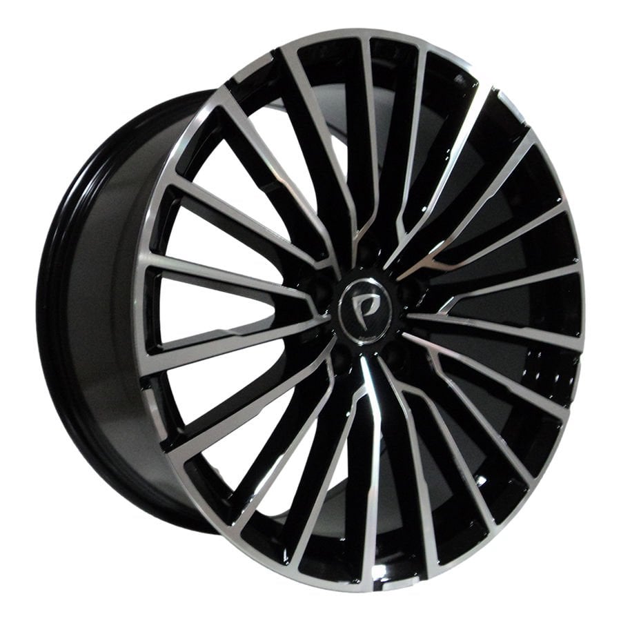 BK 5569 10X20İNÇ 5X112 ET40 66.6 BLACK MACHINED XL ÇELİK JANT