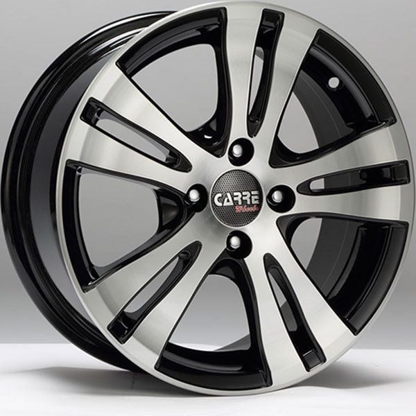Carre CAR 518 6.5x15inç 5X108 Silver / Black Diamond Çelik Jant