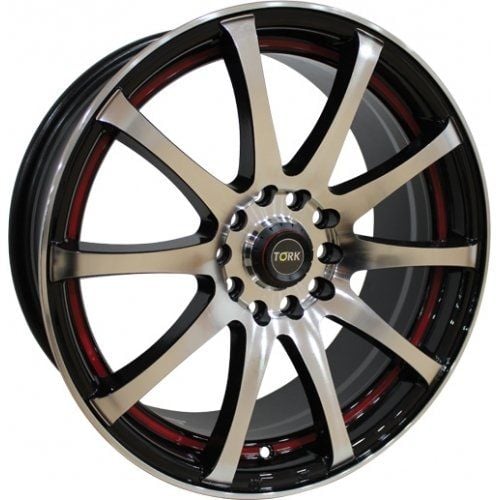 Megatork TORK 355 6.5x15inç 4x100/108 Black Under Red Çelik Jant