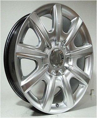 Powcan BK 694 8x18inç 5x112 et40 73.1 Hyper Silver Machined Çelik Jant