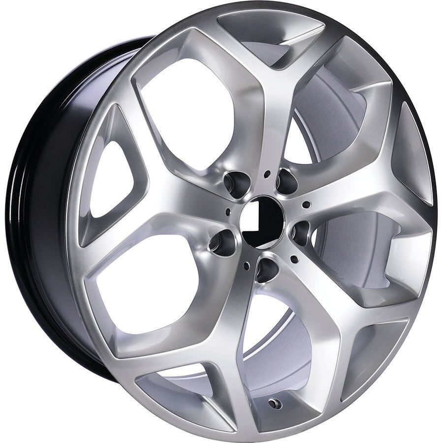 BK 158 8.5x18inç 5x120 et 35 72.56 Hyper Silver Machined Çelik Jant