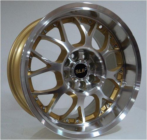 Slk SLK 1010 7x14inç 4x100/108 Gold Machined Çelik Jant