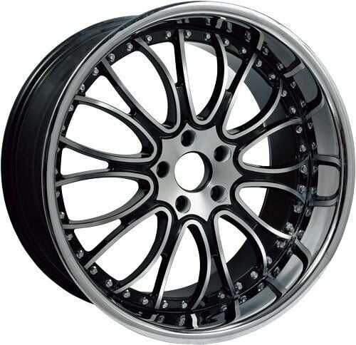 Slk SLK 1115 8.5x20inç 5x120 Black Machined Çelik Jant